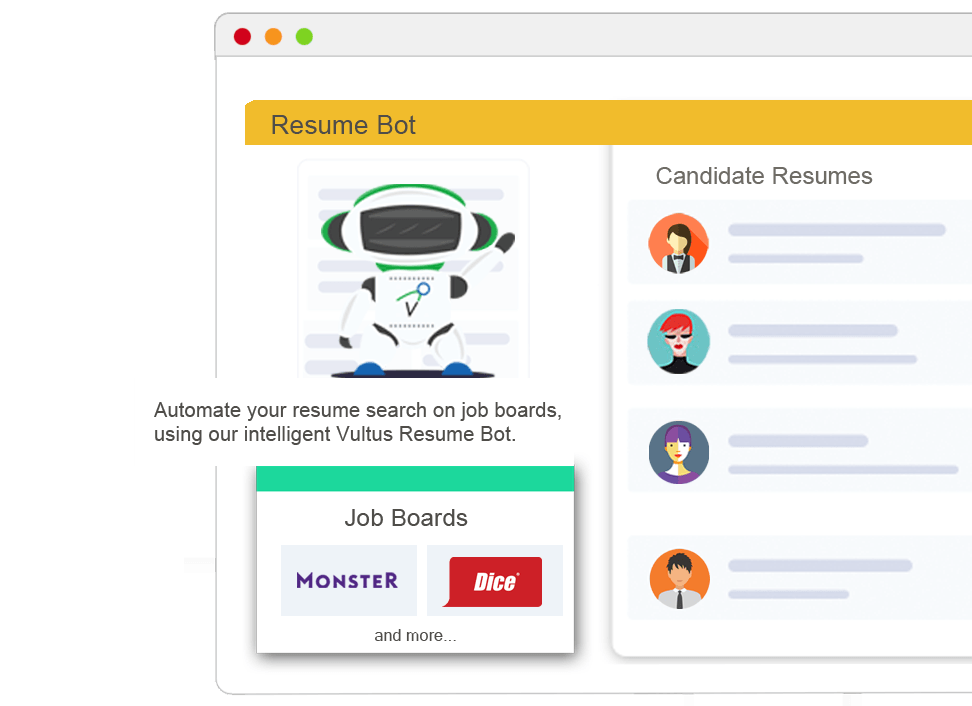 Vultus Resume Bot Screen