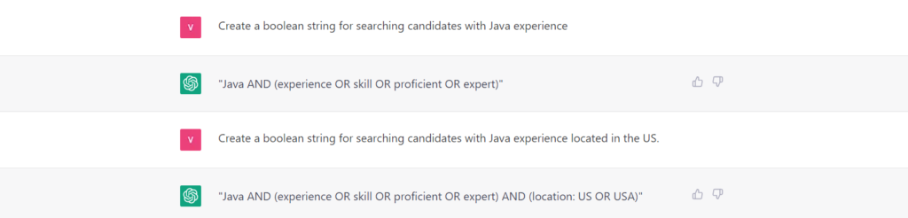 Chat GPT Does Candidate Searching using Boolean Search Strings