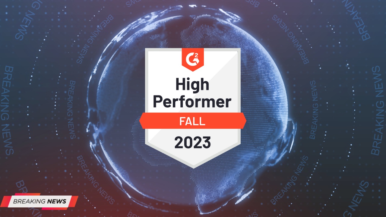 G2 High Performer badge for fall 2023.
